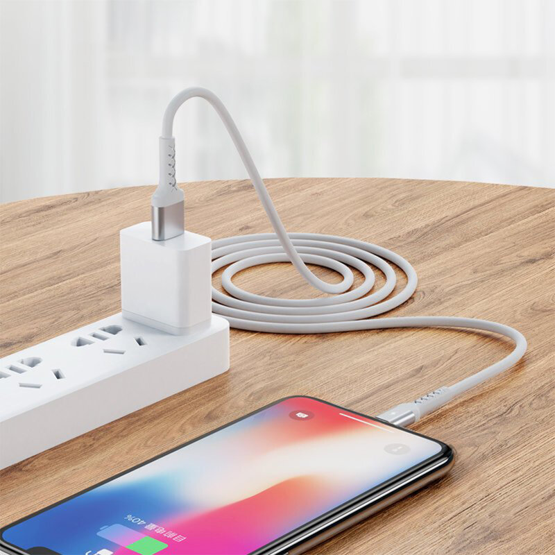 Cablu de date USB la Lightning Remax, 2.1A, 1m, negru, RC-161i