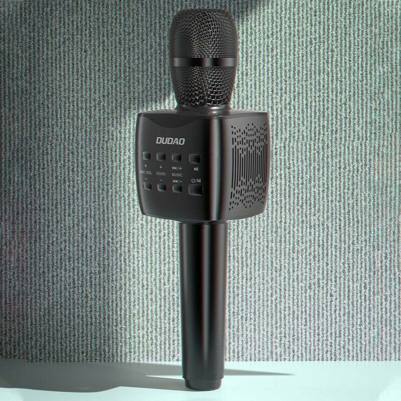 Microfon Bluetooth Dudao Y16S pentru karaoke, wireless, alb