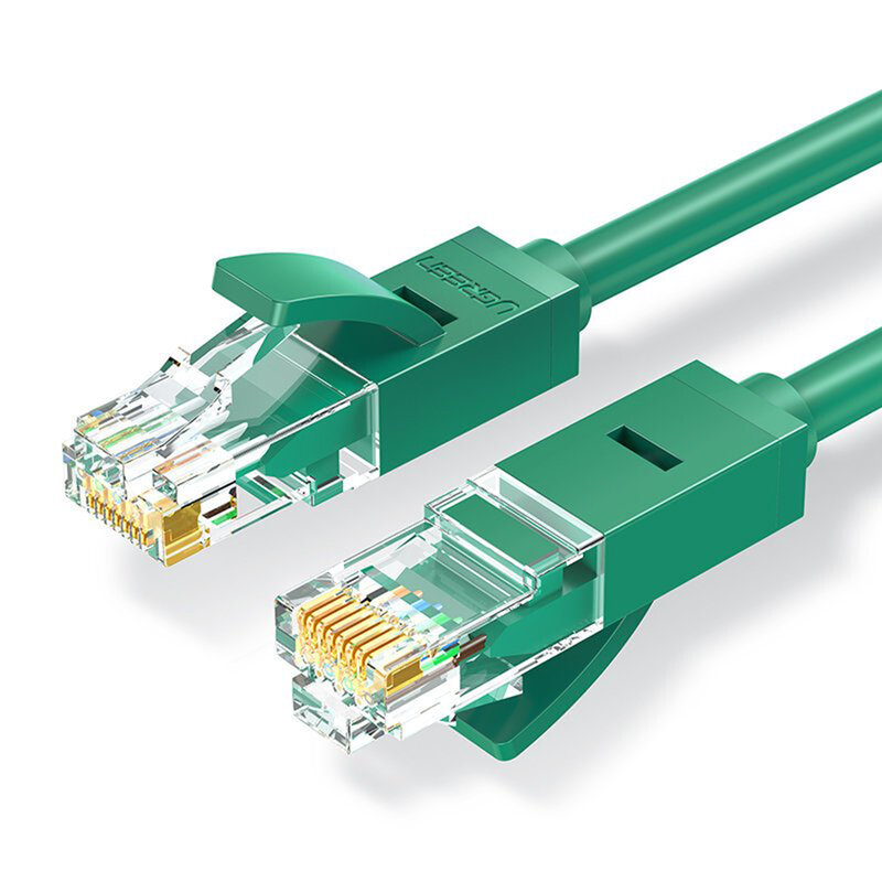 Cablu UTP Cat 6 RJ45 Ugreen, LAN 26 AWG, 1Gbps, 2m, verde, 80834