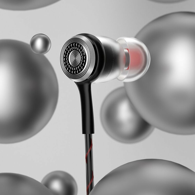 Casti in-ear Dudao X12Pro, Hi-Fi audio, Jack 3.5mm, 1.2m, gri