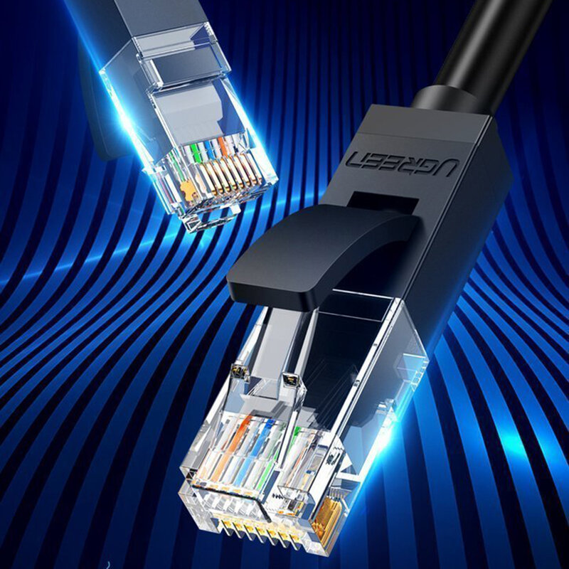 Cablu internet Cat 6 Ugreen, UTP, LAN, 1Gbps, 1m, albastru, 11201