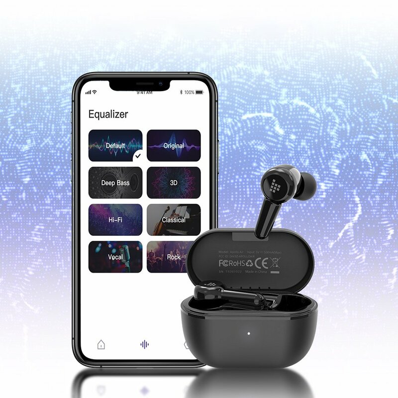 Casti wireless in-ear Tronsmart Apollo Air, Bluetooth earbuds, negru