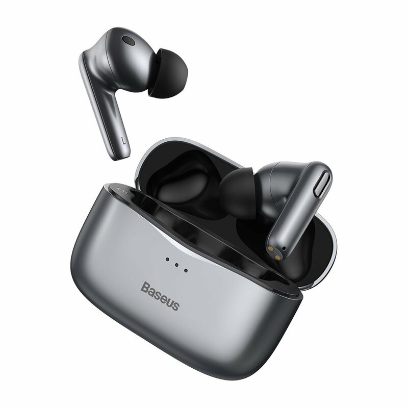 Casti wireless in-ear Baseus, Bluetooth earbuds, gri, NGS2-0G