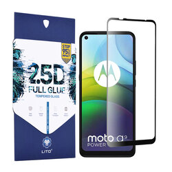 Folie sticla Motorola Moto G9 Power Lito 2.5D Full Glue, negru