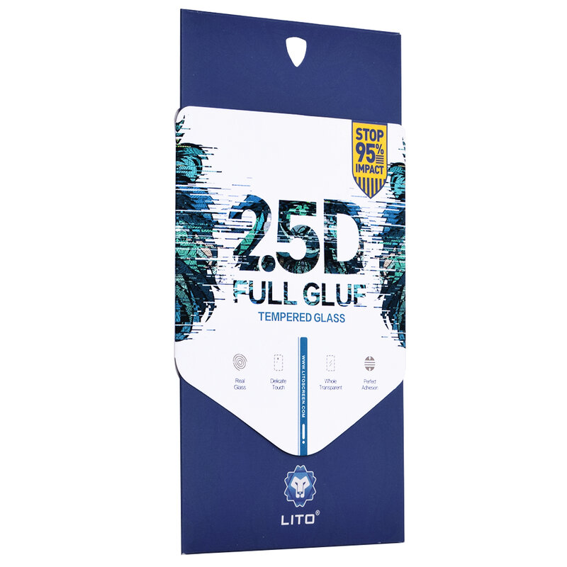 Folie sticla Motorola One Fusion Plus Lito 2.5D Full Glue, negru