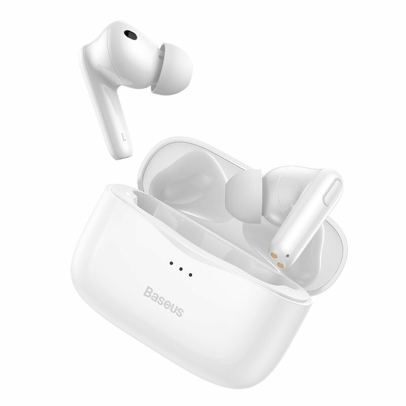 Casti wireless in-ear Baseus, Bluetooth earbuds, alb, NGS2-02