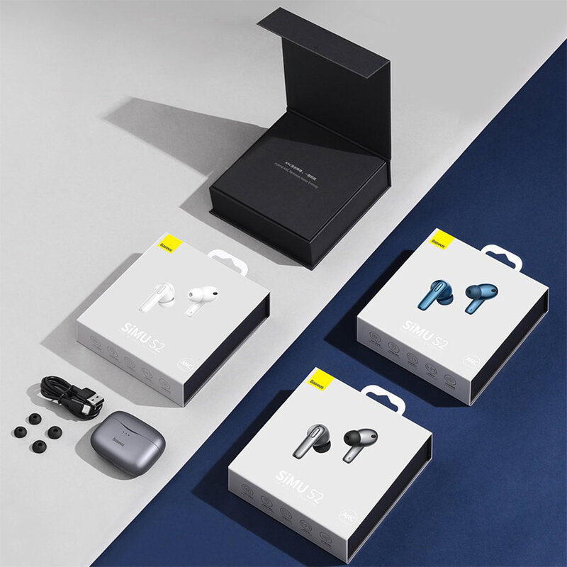 Casti wireless in-ear Baseus, Bluetooth earbuds, alb, NGS2-02