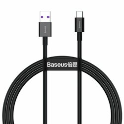 Cablu de date USB la Type-C Baseus, 66W, 1m, negru, CATYS-01