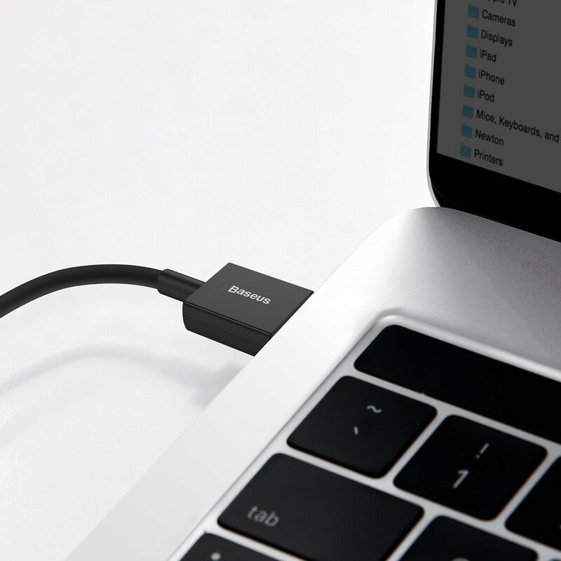 Cablu de date USB la Type-C Baseus, 66W, 1m, negru, CATYS-01