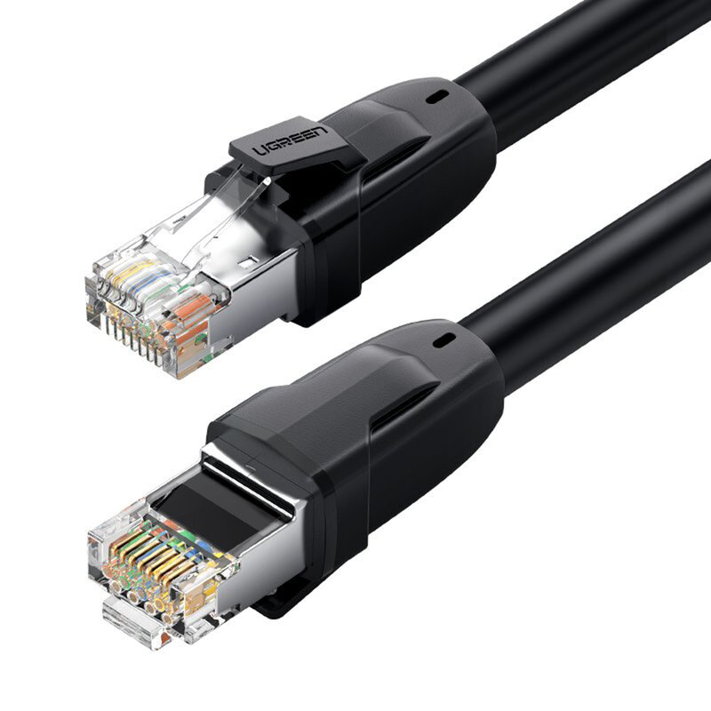 Cablu internet LAN Cat 8 Ugreen, UTP RJ45, T568B, 5m, negru, 70172