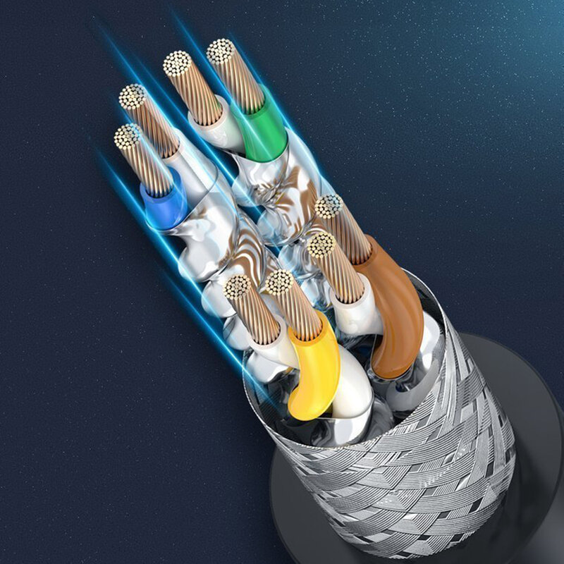 Cablu internet LAN Cat 8 Ugreen, UTP RJ45, T568B, 5m, negru, 70172