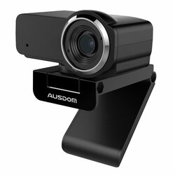 Camera web laptop cu microfon Ausdom AW635, Full HD 1080P, negru