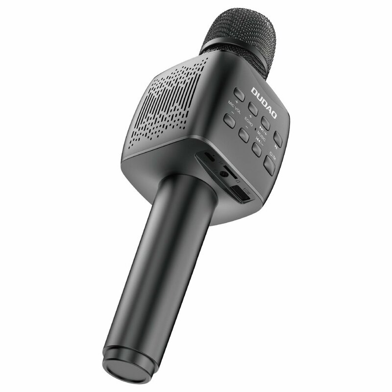 Microfon Bluetooth Dudao Y16S pentru karaoke, wireless, negru