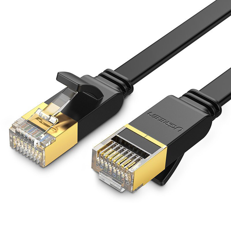 Cablu Patch cord Cat 7 Ugreen, STP LAN, 10Gbps, 1m, negru, 11260
