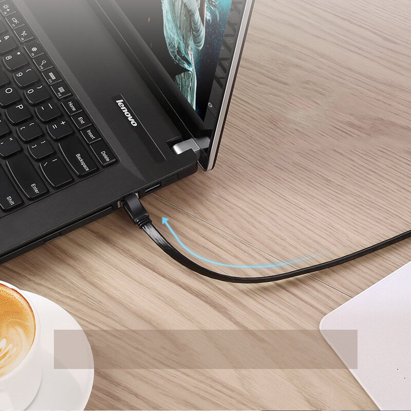 Cablu Patch cord Cat 7 Ugreen, STP LAN, 10Gbps, 1m, negru, 11260