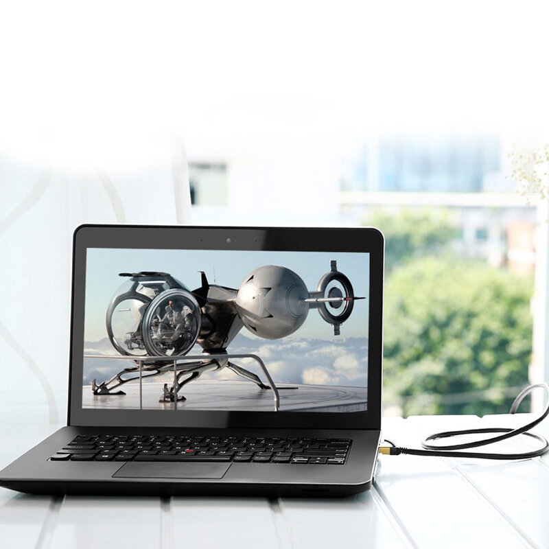 Cablu Patch cord Cat 7 RJ45 Ugreen, STP LAN, 10Gbps, 1m, negru, 11268