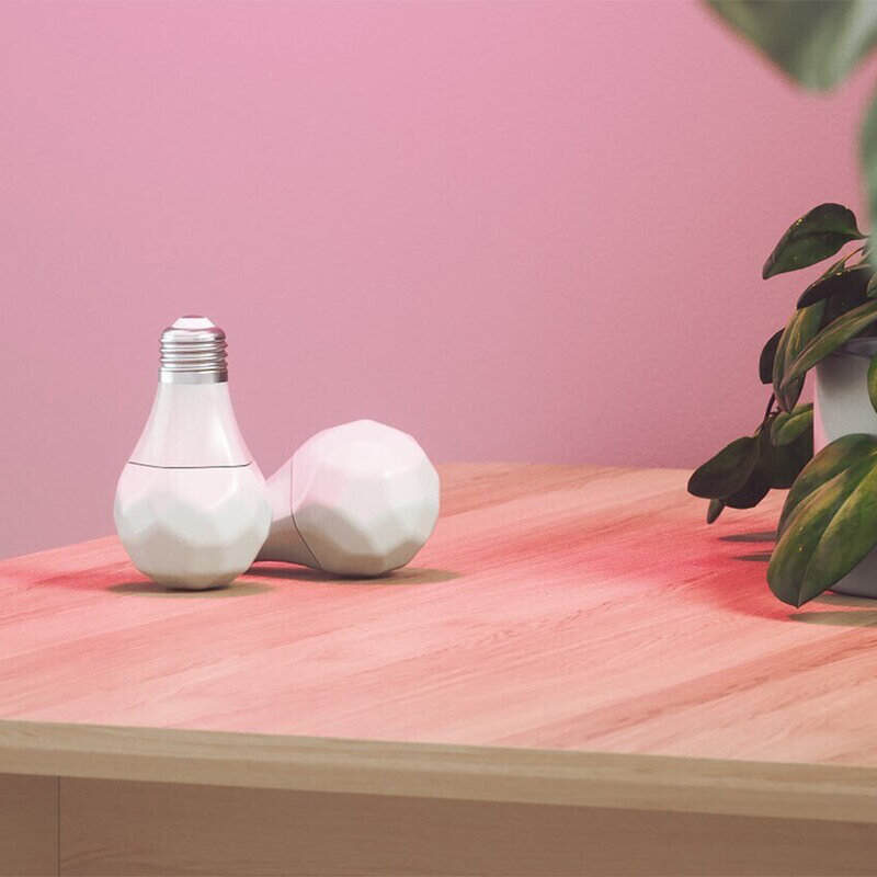 Bec LED inteligent Nanoleaf A60 B22, smart Wi-Fi, 9W, lumina RGBCW