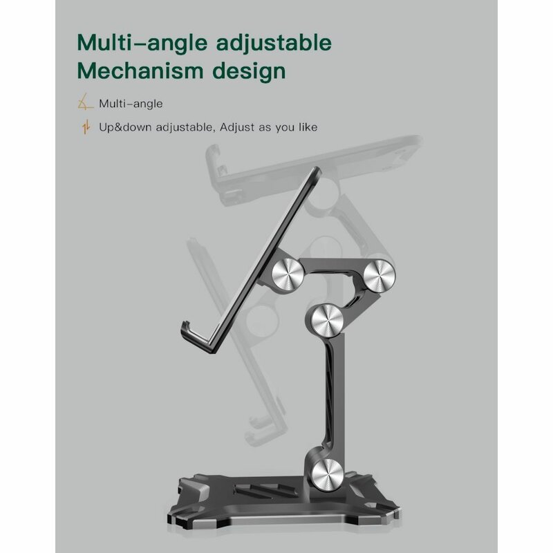 Suport telefon, tableta birou reglabil Tech-Protect Z4, gri