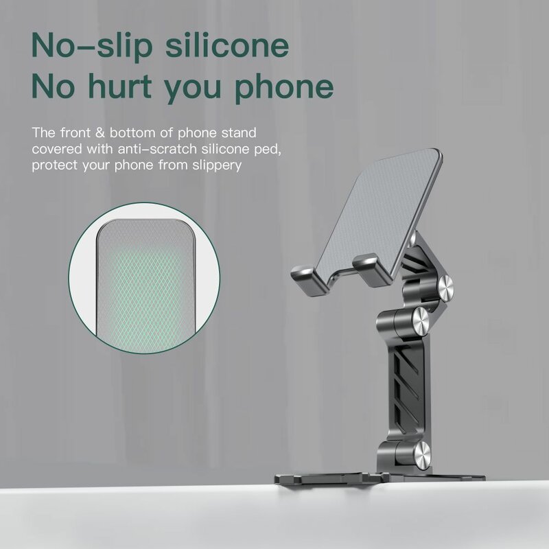 Suport telefon, tableta birou reglabil Tech-Protect Z4, gri