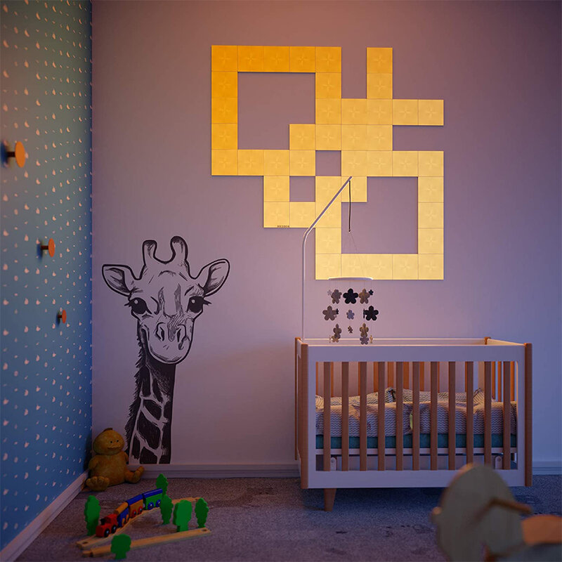 [Set 4x] Panouri luminoase modulare Nanoleaf Canvas, lumina RGBW