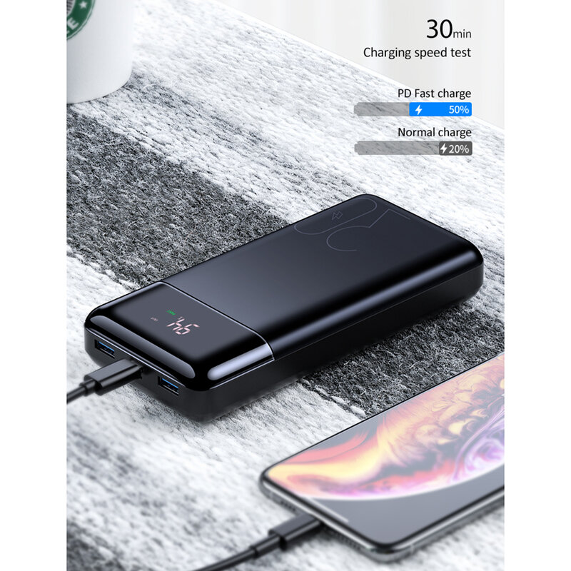 Baterie externa 30000mAh Usams PB38, 2x USB, Type-C, Micro-USB, US-CD103