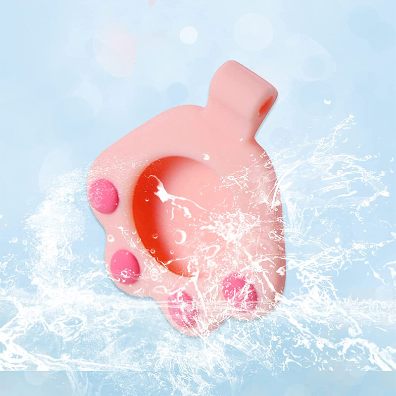 Husa Apple AirTag tip breloc chei pisica, silicon, roz