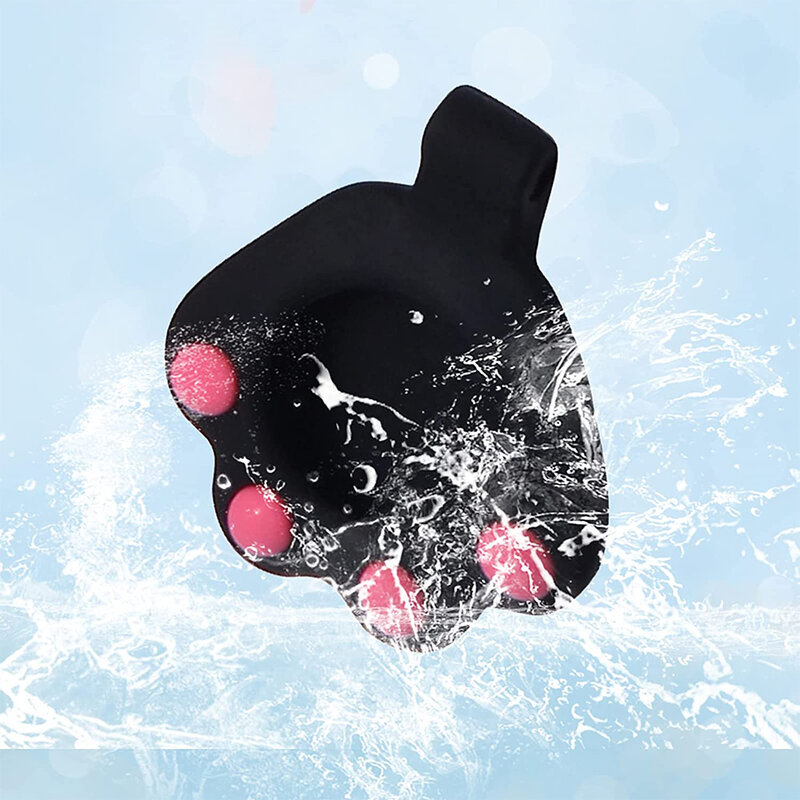 Husa Apple AirTag tip breloc chei pisica, silicon, negru