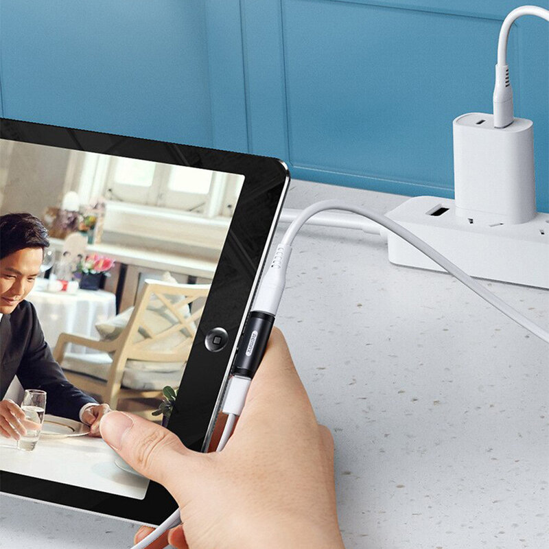 Adaptor audio iPhone Remax Lightning la 2x Lightning, negru, RL-LA04i