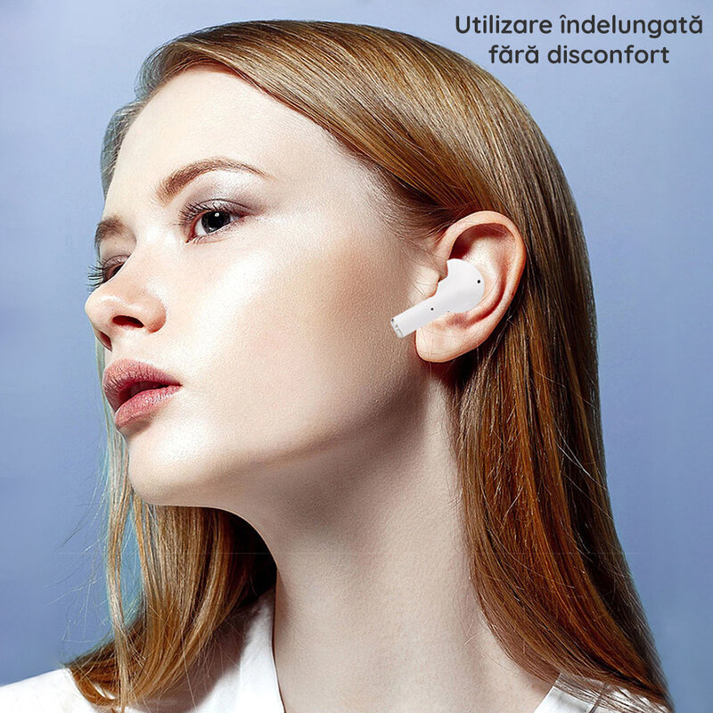 Casti wireless in-ear Dudao U14Pro, Bluetooth earbuds, alb