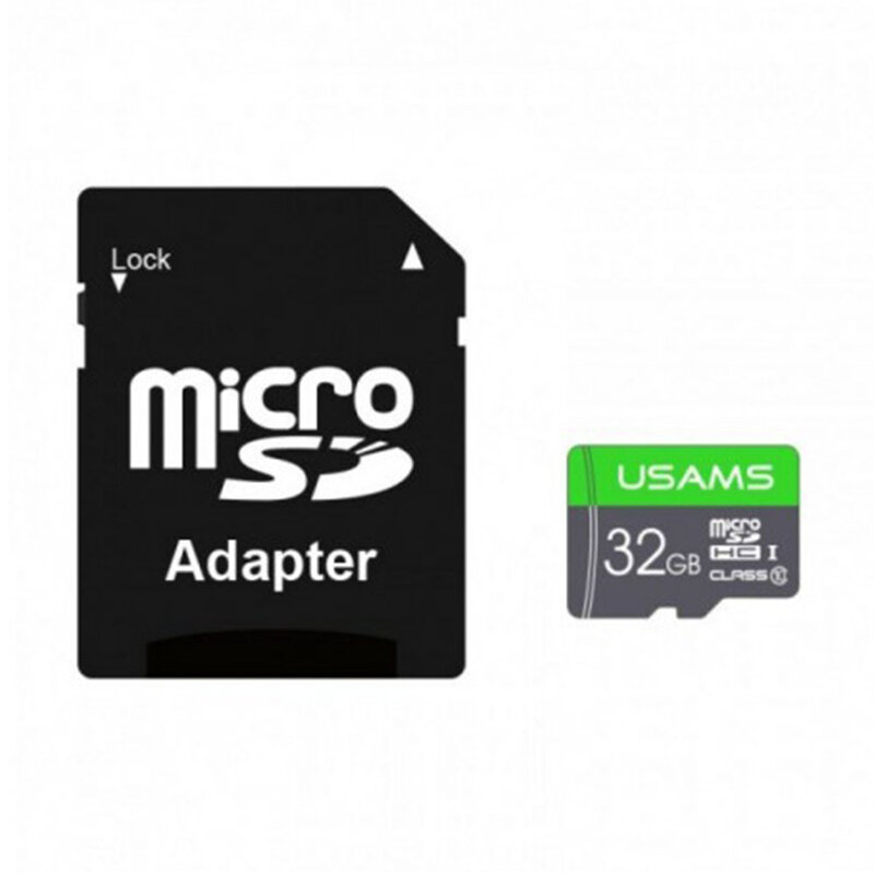 Card de memorie 32GB USAMS Micro SDHC clasa 6 + adaptor, negru