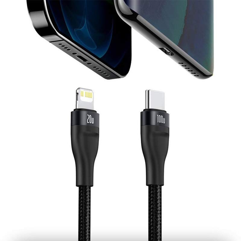 Cablu date USB-C la Lightning, Type-C 100W, 1.2m, CA1T2-F01