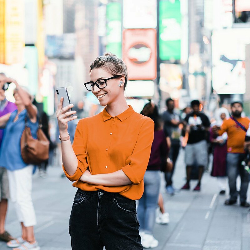 Casti wireless in-ear Tronsmart Apollo Air+, Bluetooth earbuds, alb