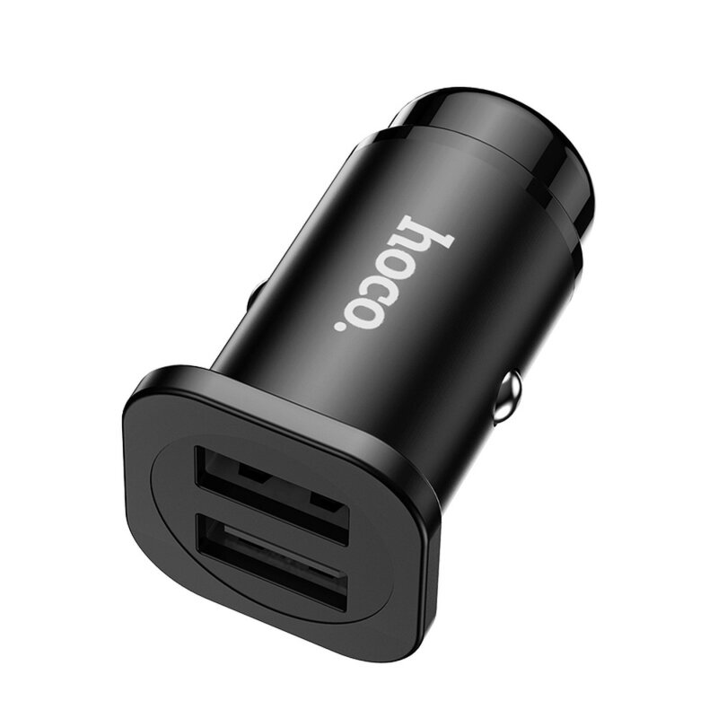 Incarcator auto Hoco NZ4 2X USB, 24W + cablu Type-C, negru 