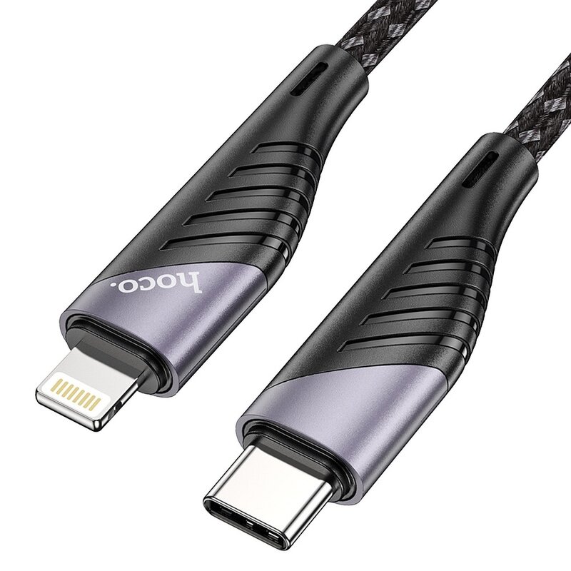Cablu de date USB-C la Lightning Hoco U95, PD20W, 1.2m, negru