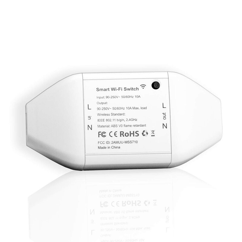 Releu smart Wi-Fi Meros MSS710, comutator inteligent, 10A, alb