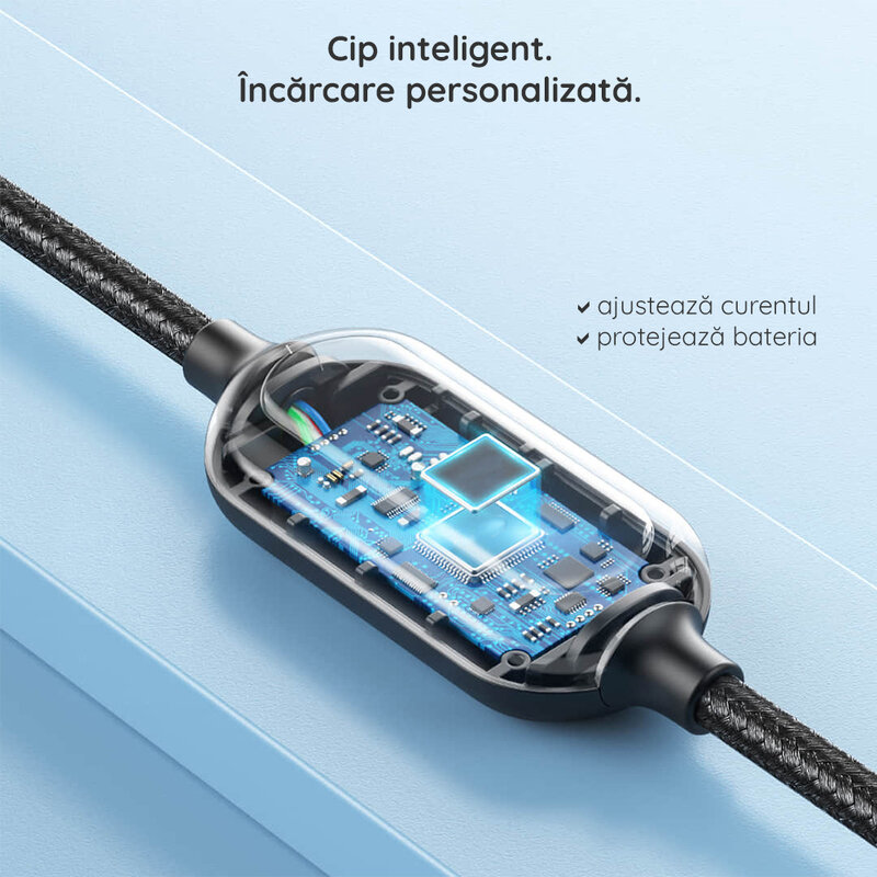 Cablu de date USB-C la Lightning Remax, PD20W, 1m, negru, RC-193i