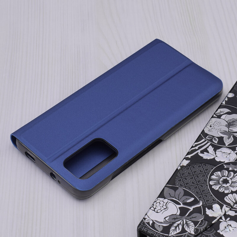 Husa 360 Xiaomi Poco M3 Sleep Case tip carte, albastru