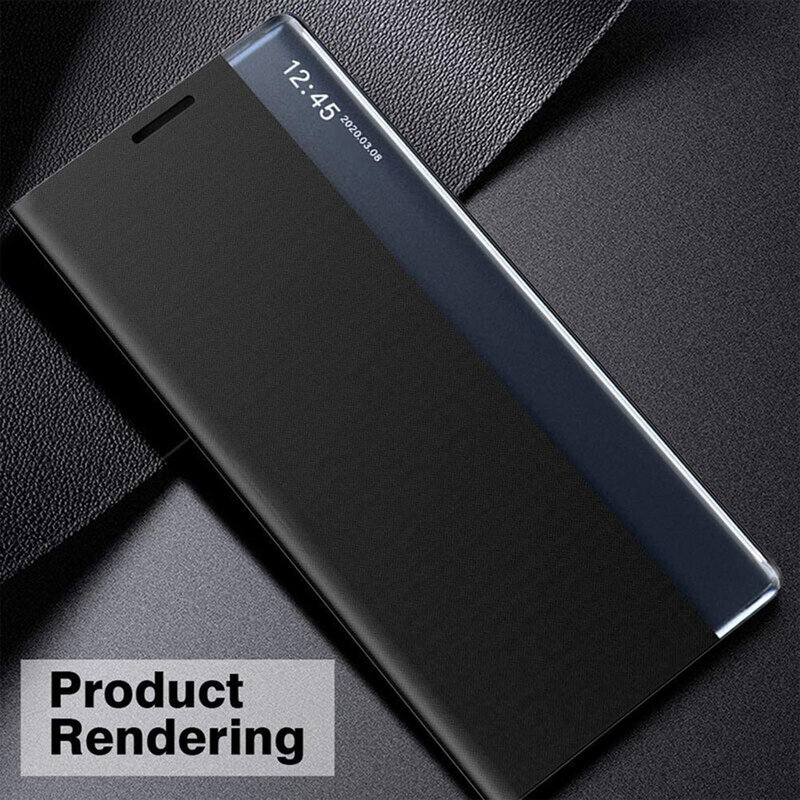 Husa 360 Xiaomi Poco M3 Sleep Case tip carte, negru