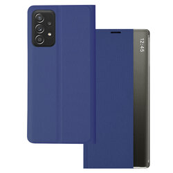Husa 360 Samsung Galaxy A52 4G Sleep Case tip carte, albastru