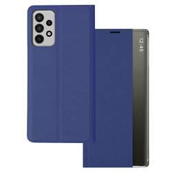 Husa 360 Samsung Galaxy A52 5G Sleep Case tip carte, albastru