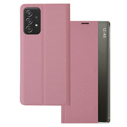 Husa 360 Samsung Galaxy A52 4G Sleep Case tip carte, roz