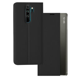 Husa 360 Xiaomi Redmi Note 8 Pro Sleep Case tip carte, negru