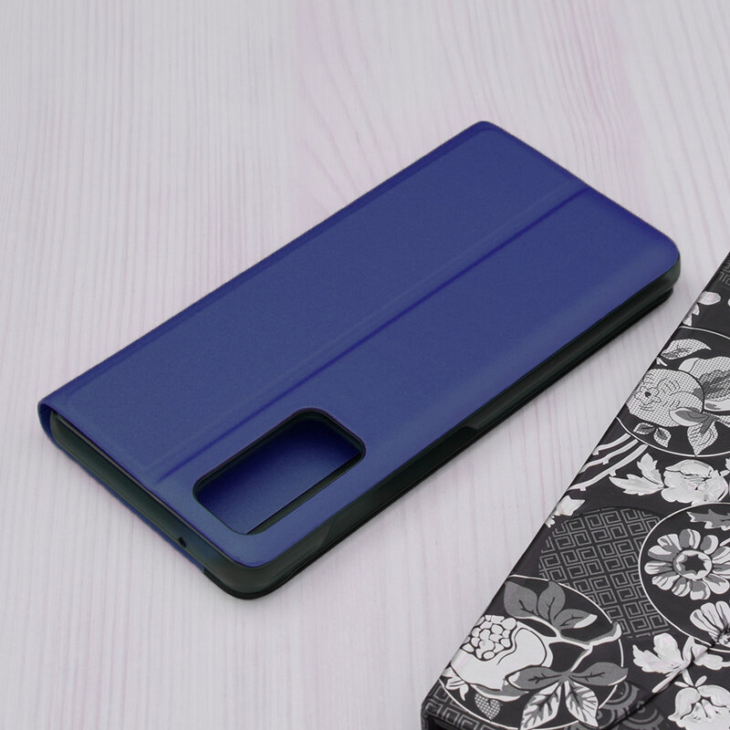 Husa 360 Samsung Galaxy S20 FE Sleep Case tip carte, albastru