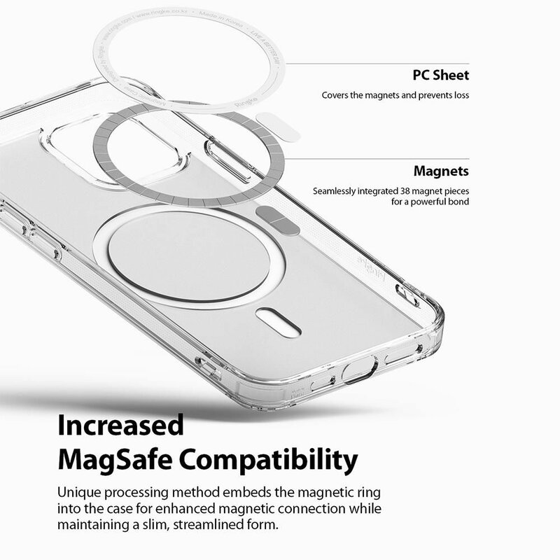 Husa iPhone 12 Pro Ringke Fusion Magnetic, transparenta