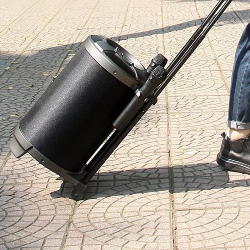 Boxa portabila cu doua microfoane wireless Remax, negru, RB-X6