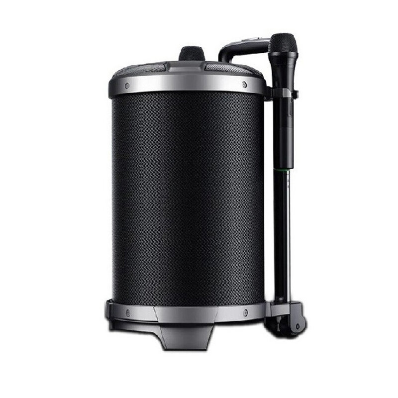 Boxa portabila cu doua microfoane wireless Remax, negru, RB-X6