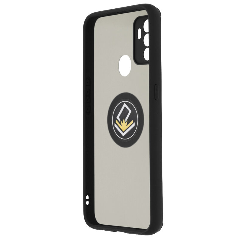 Husa Oppo A53 Techsuit Glinth Cu Inel Suport Stand Magnetic - Negru