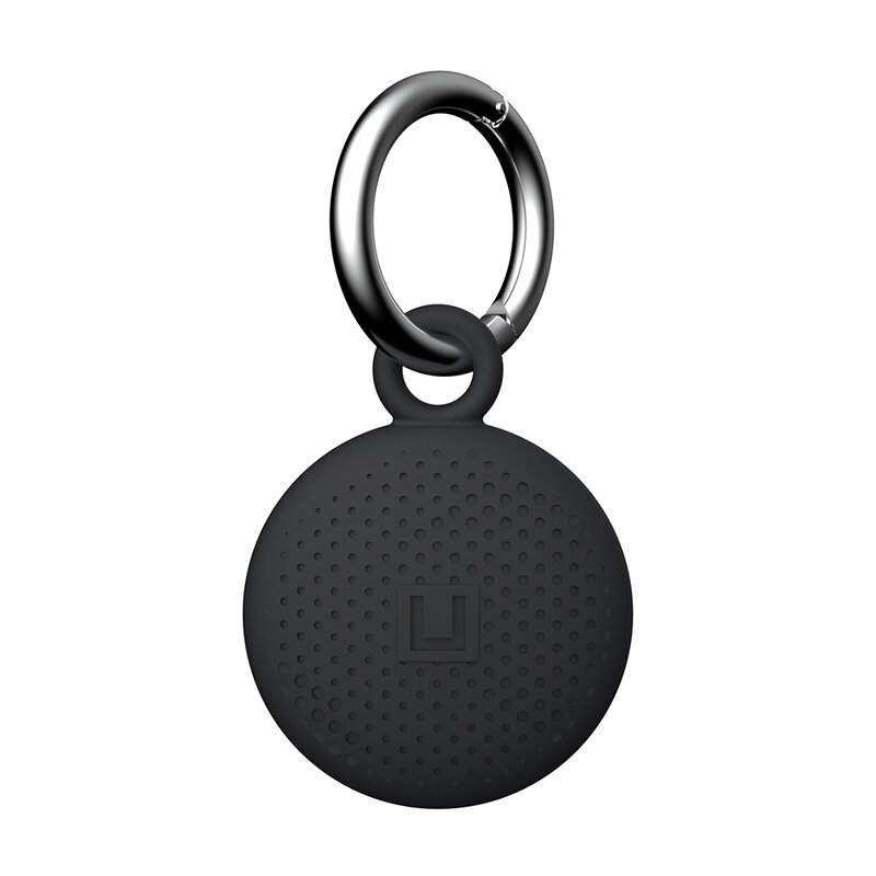 Husa Apple AirTag UAG Dot, carcasa silicon + inel chei, negru
