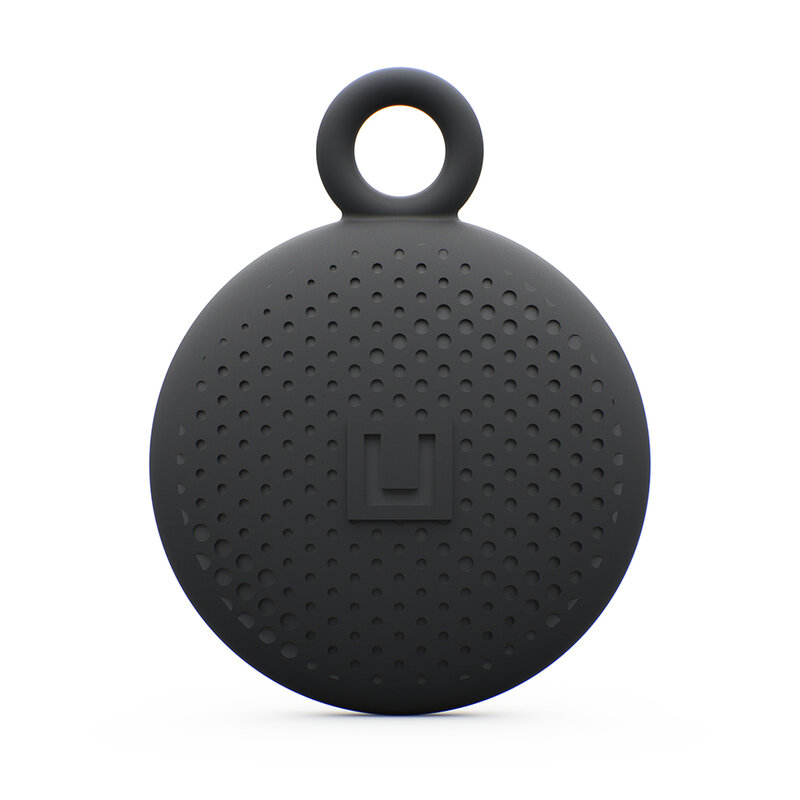 Husa Apple AirTag UAG Dot, carcasa silicon + inel chei, negru