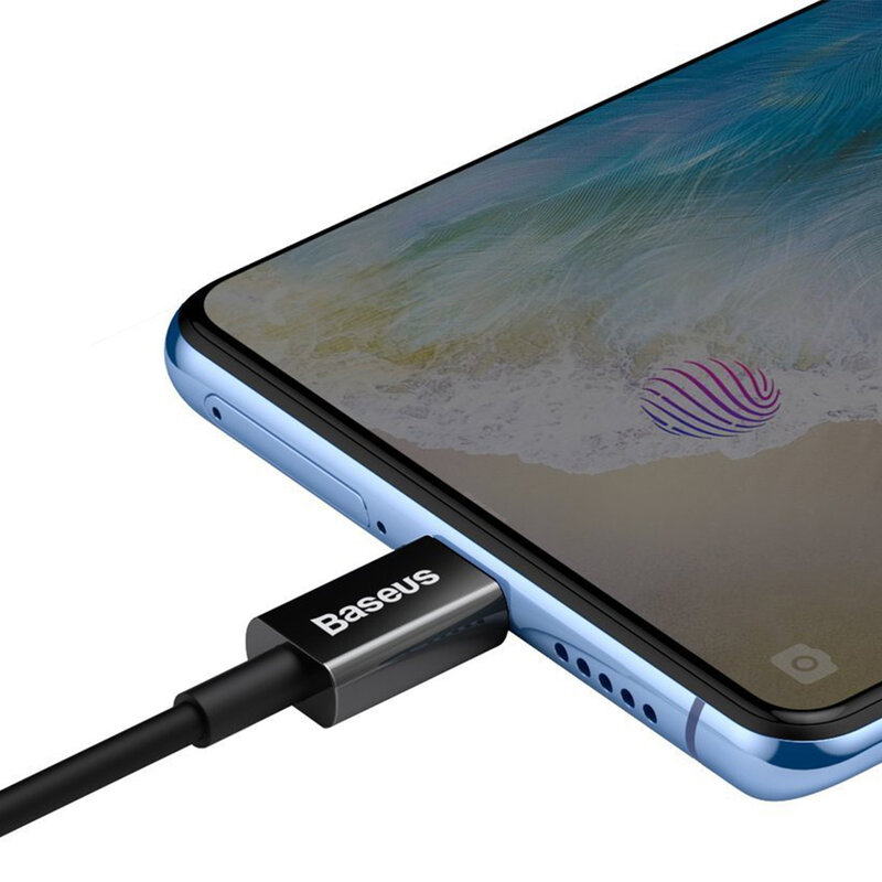 Cablu de date USB la Micro-USB Baseus, 2A, 1m, negru, CAMYS-01